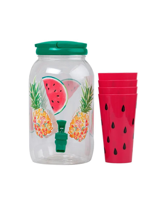 38L Pineapple Design Water Bucket Set