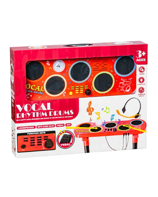 Electronic Drum Set with Mic & Pedal