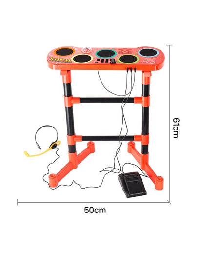 Electronic Drum Set with Mic & Pedal