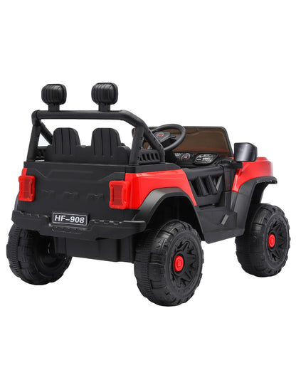 Red Kids Ride-On Jeep