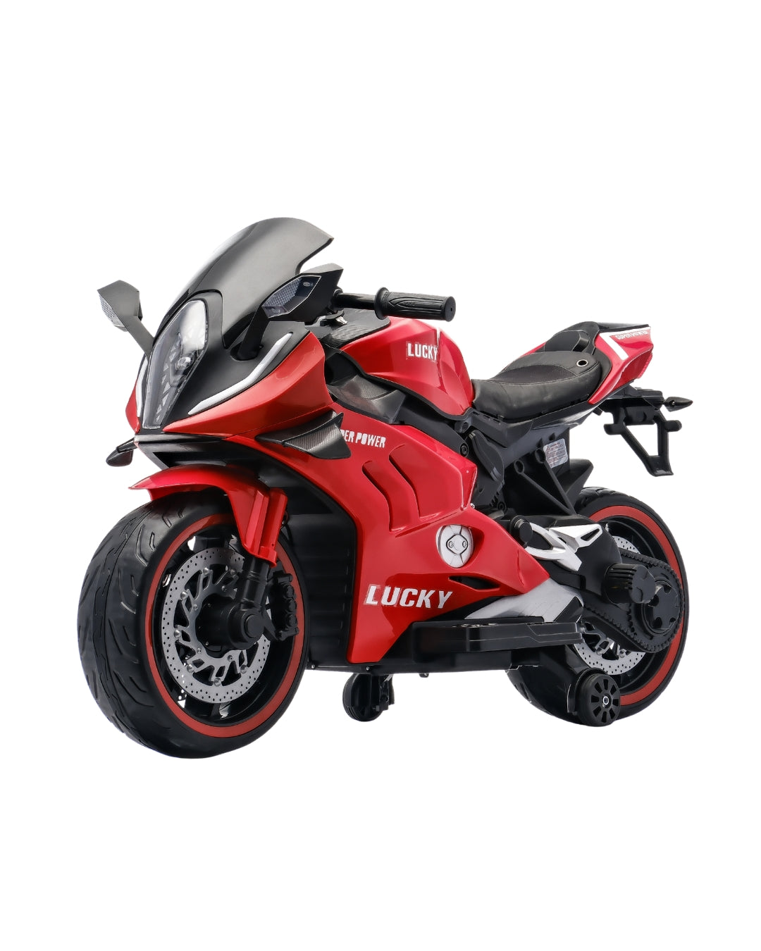 Rechargeable Red Ride-On Motorcycle