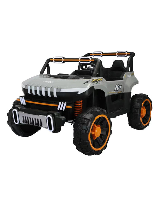 Big Wheeler Ride-On Jeep - Grey