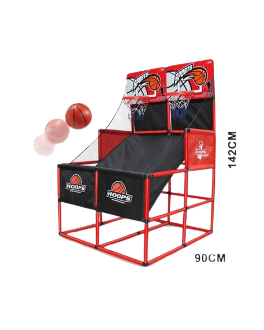Double Hoops Basketball Game Set