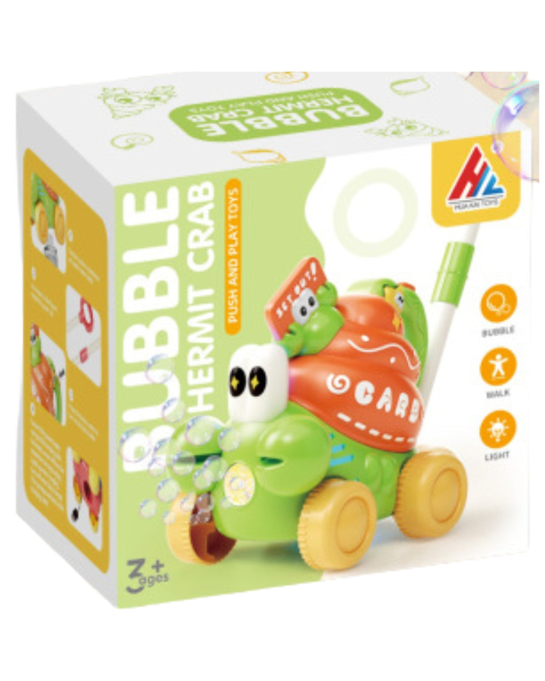 Electric Bubble Machine Push Toy