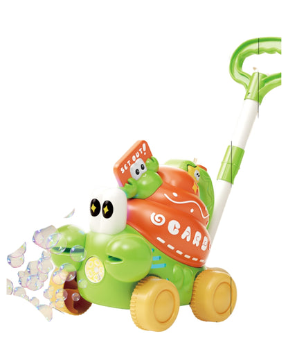 Electric Bubble Machine Push Toy