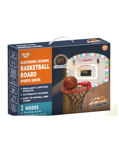 Electronic Scoring Mini Basketball Hoop Set
