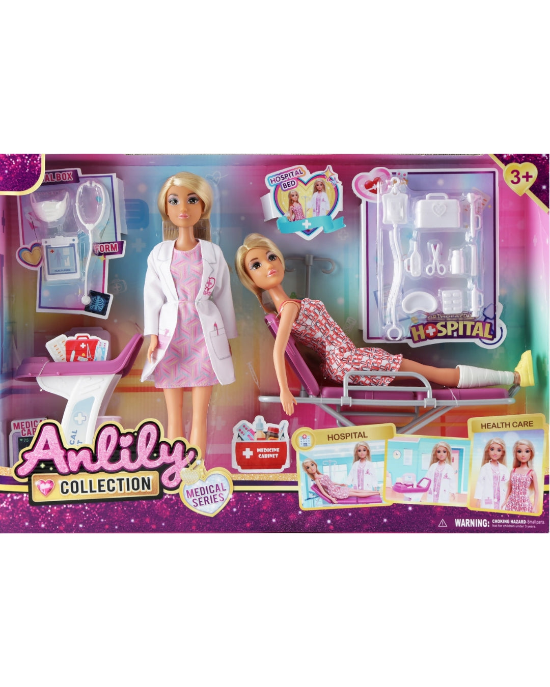 Anlily Hospital Bed Playset