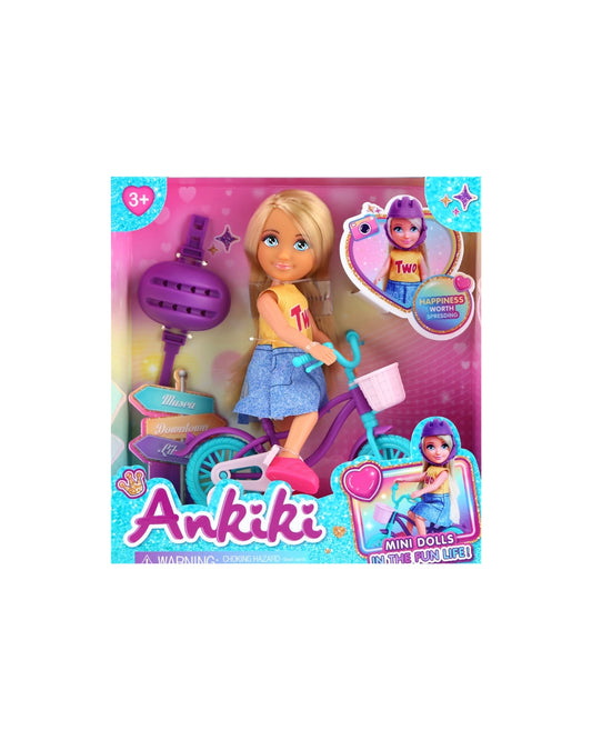 Ankiki Doll with Bicycle Playset