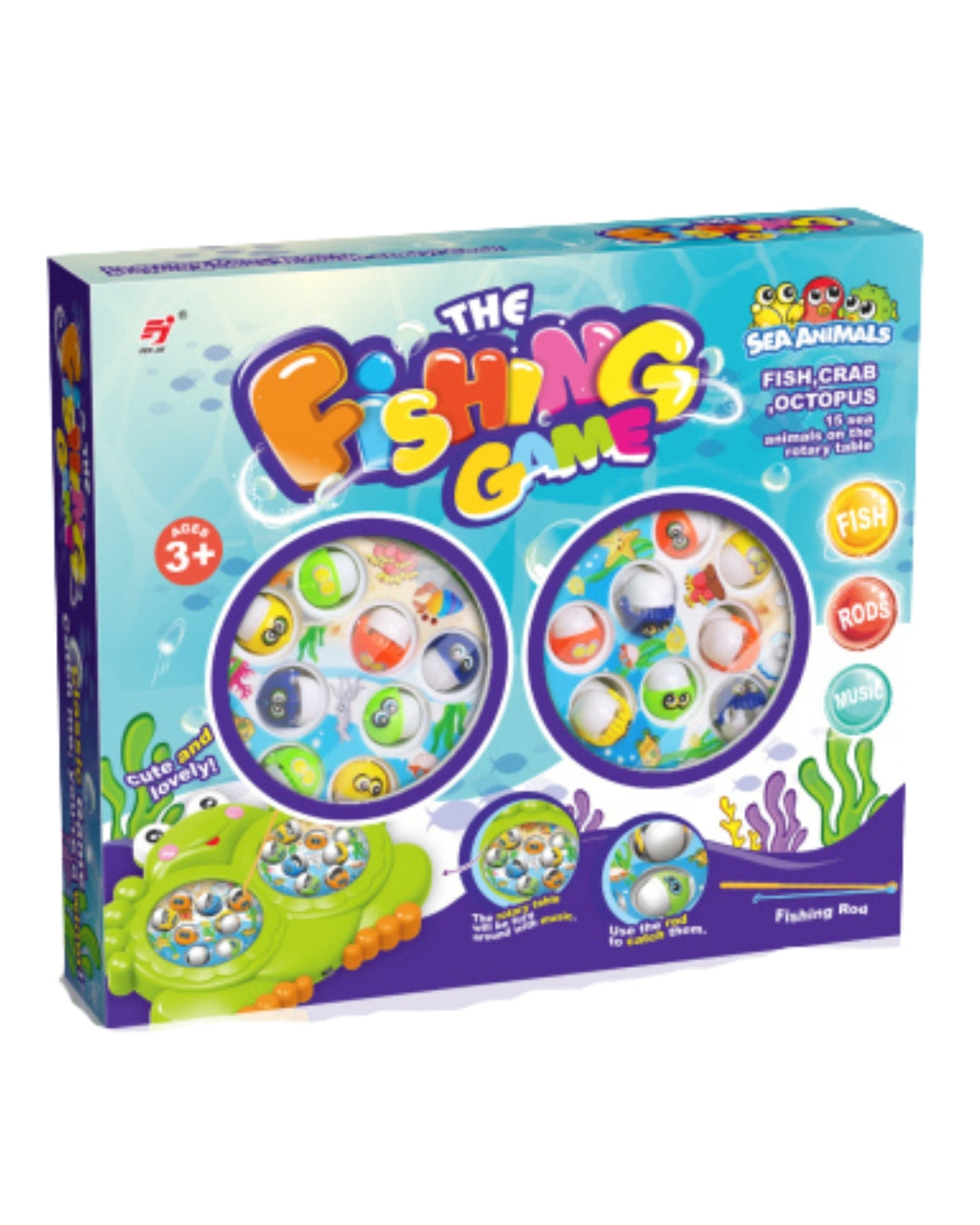 Double Turntable Music Fishing Game