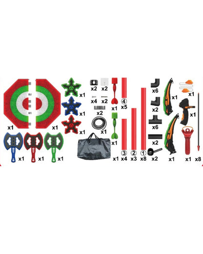 Light-Up Bow & Arrow and Axe Target Game Set