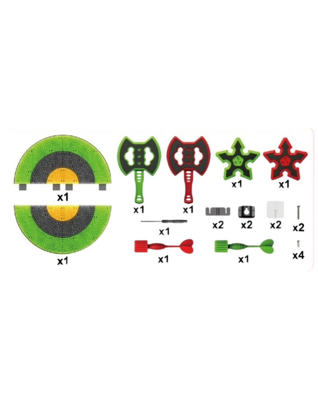 Axe Throwing & Dart Target Game Set
