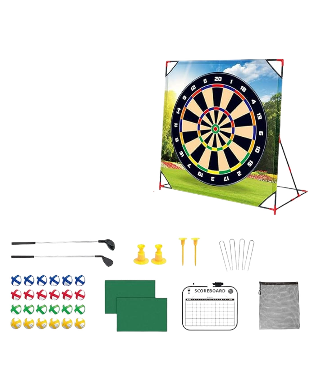 Golf Chipping & Dart Board Game Set