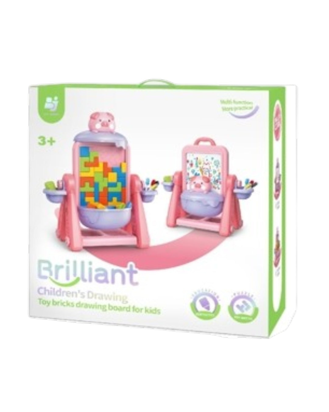 Drawing Board & Activity Easel (Pink)