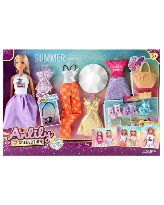 Anlily Summer Party Fashion Doll Set