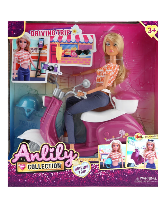 Anlily Driving Trip Fashion Doll Set