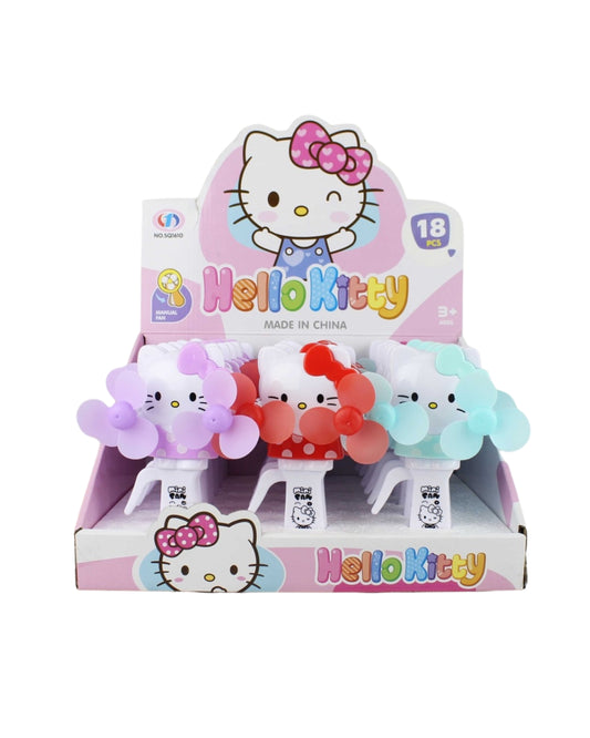 Hello Kitty Hand Press Fan (Assorted)