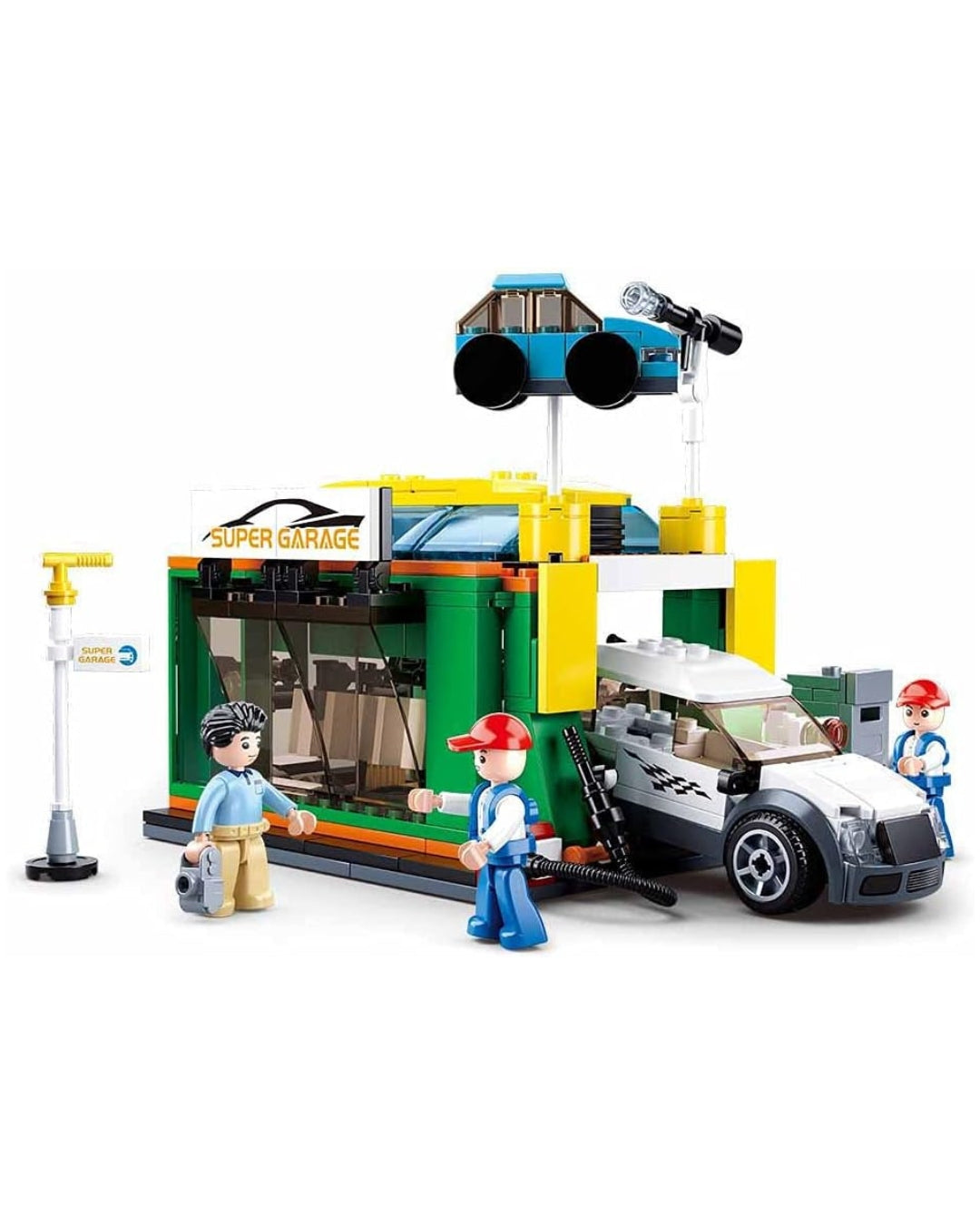 Sluban Town Car Wash Building Set