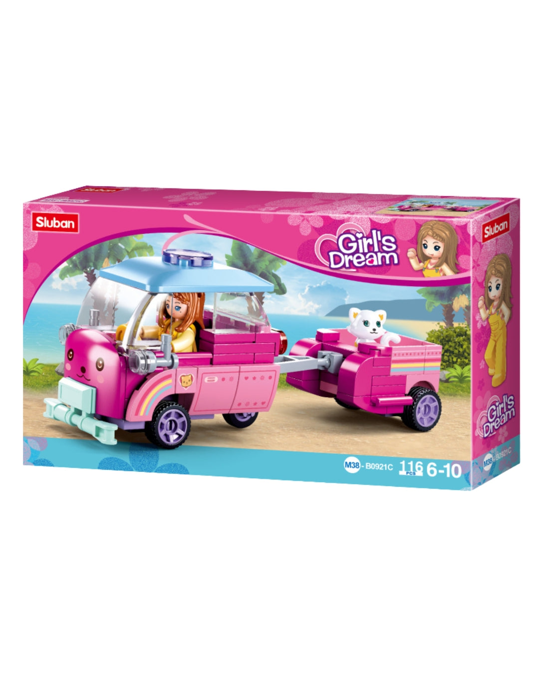 Sluban Girl’s Dream Pet Car Set