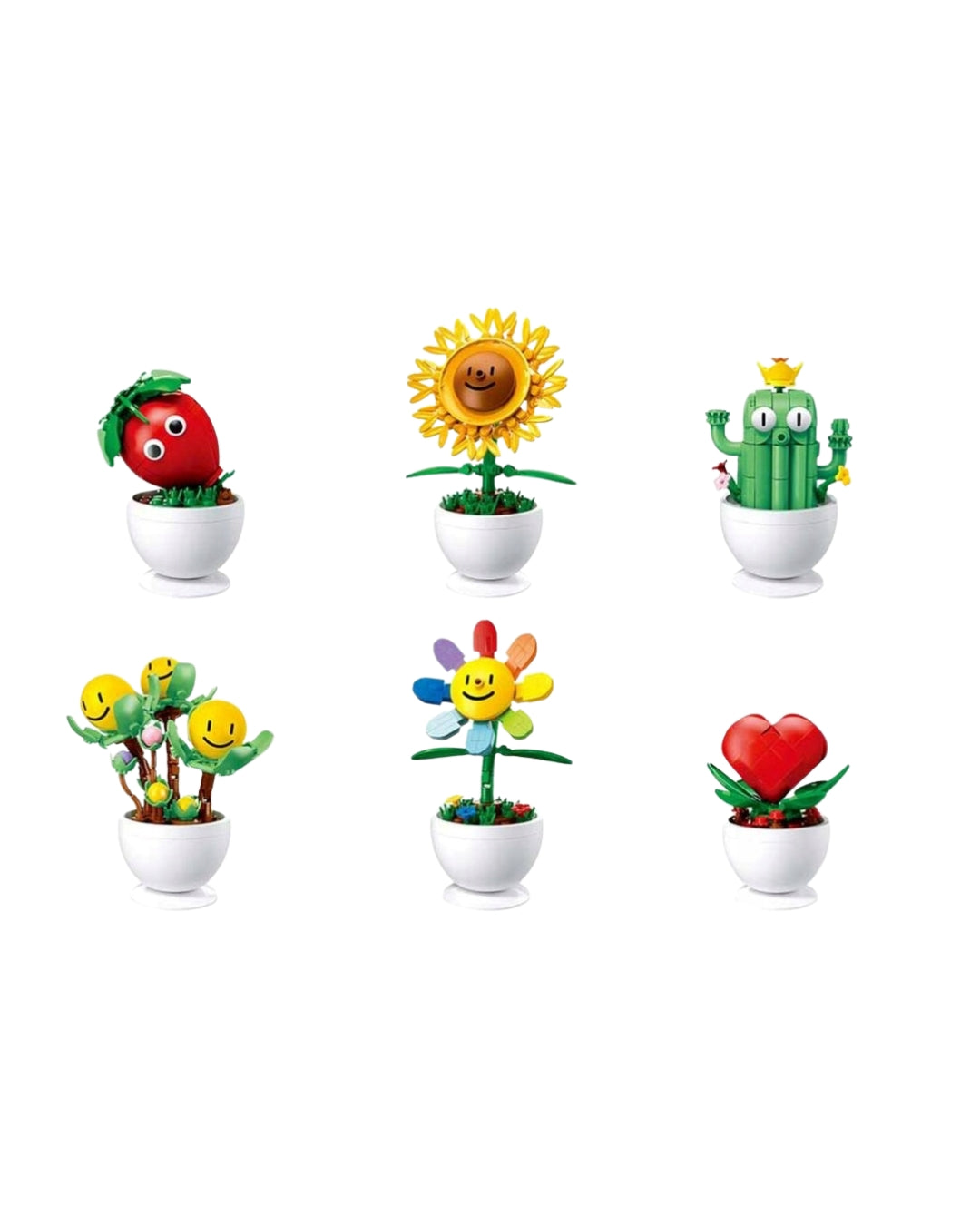 Cartoon Potted Plants Set (Assorted)