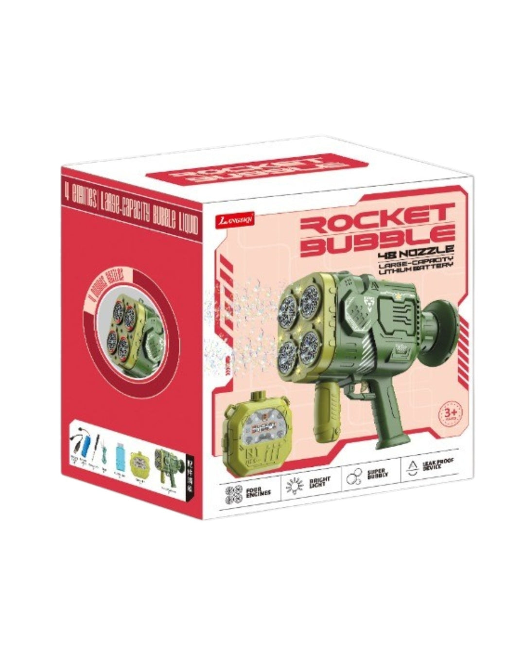 Rocket Bubble Gun Toy