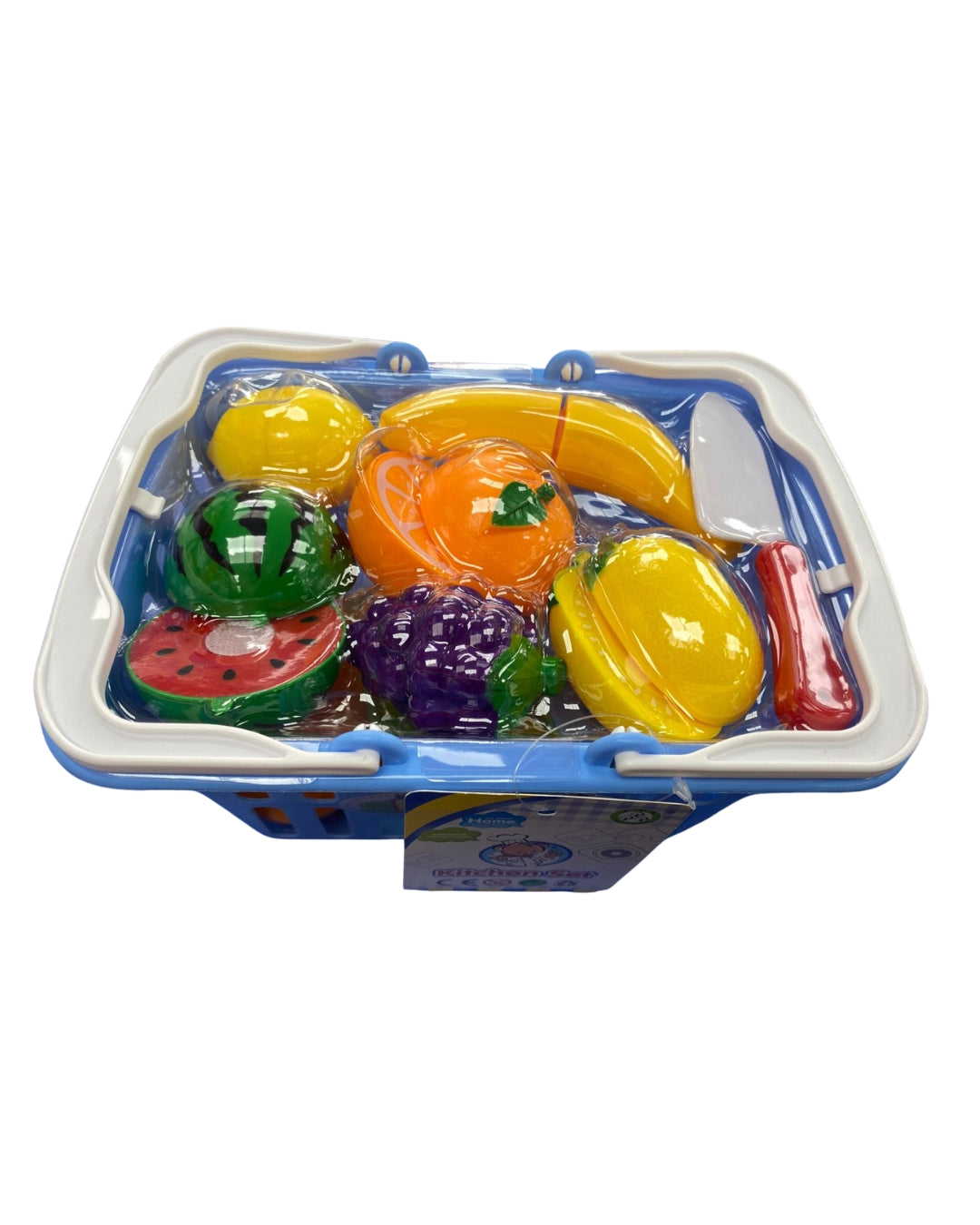 Fruit Cutting Toy Set with Basket