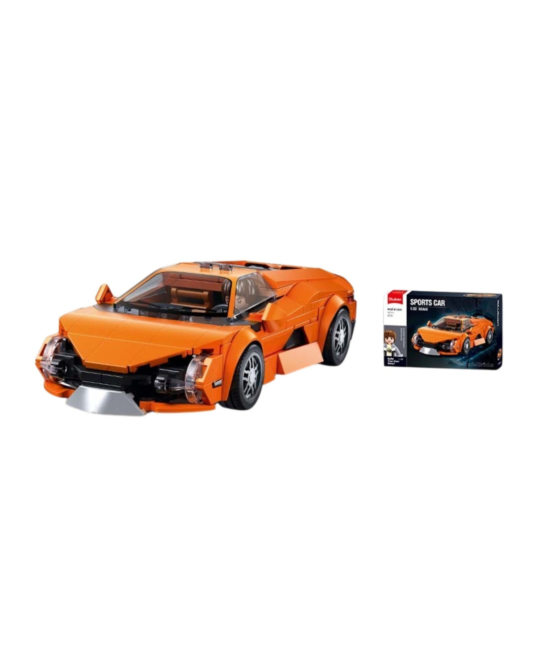 Sluban Orange Sports Car Set