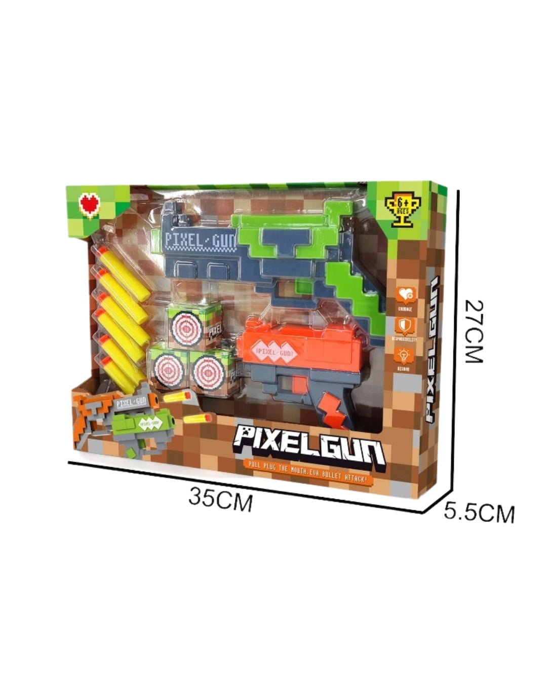 Pixel Gun Foam Dart Set