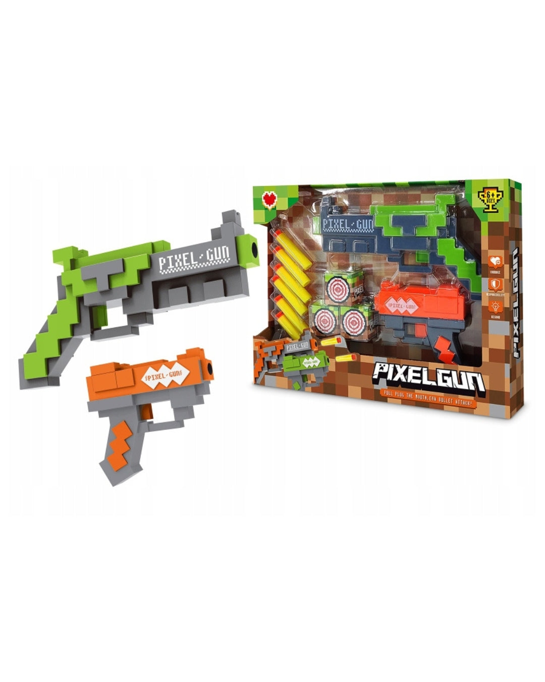 Pixel Gun Foam Dart Set