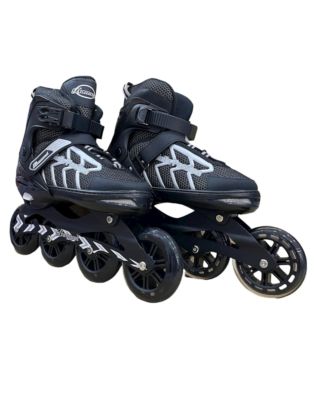 Black & Silver Roller Skates (42-45)