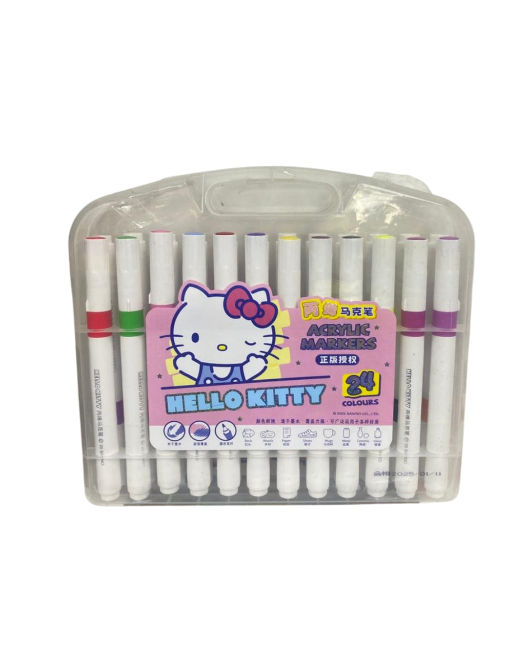 Hello Kitty Acrylic Marker Set