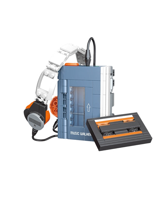Retro Cassette Player Block Set