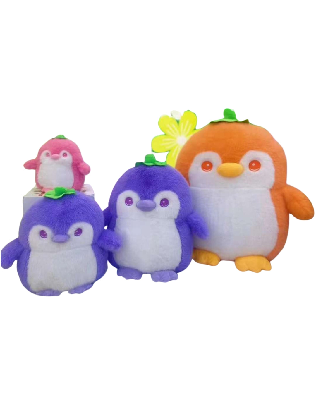 Giant Penguin Plush with Peach Cover