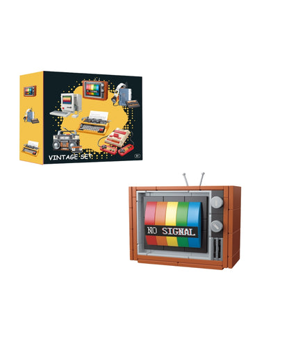 Retro TV Building Block Set