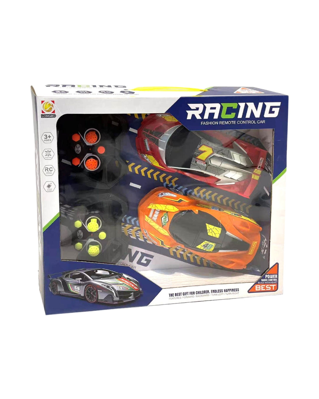 2-Pack RC Racing Cars Set