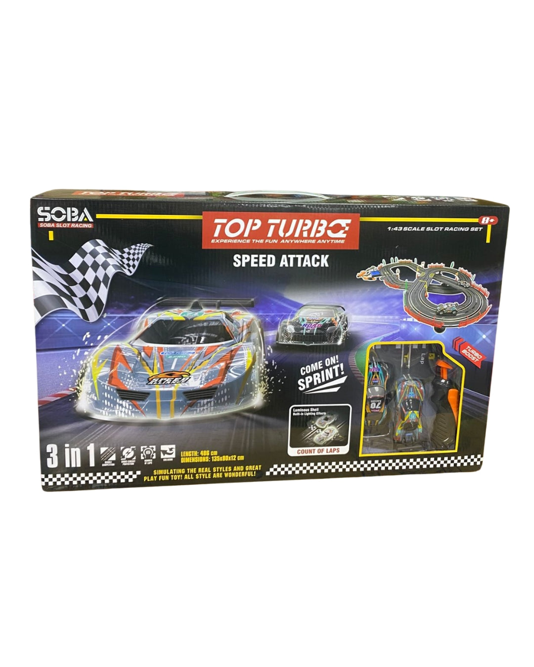 Turbo Speed Slot Racing Set 1:43