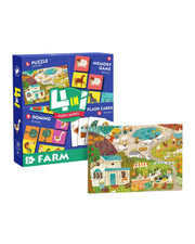 4-in-1 Farm Educational Game Set