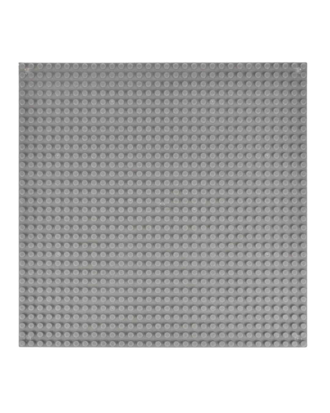 Gray Baseplate for Building Blocks