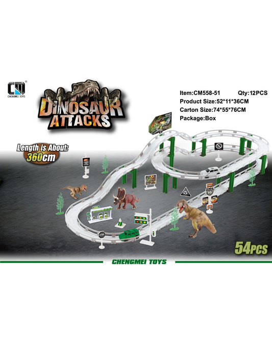 Dinosaur Attacks Track Set