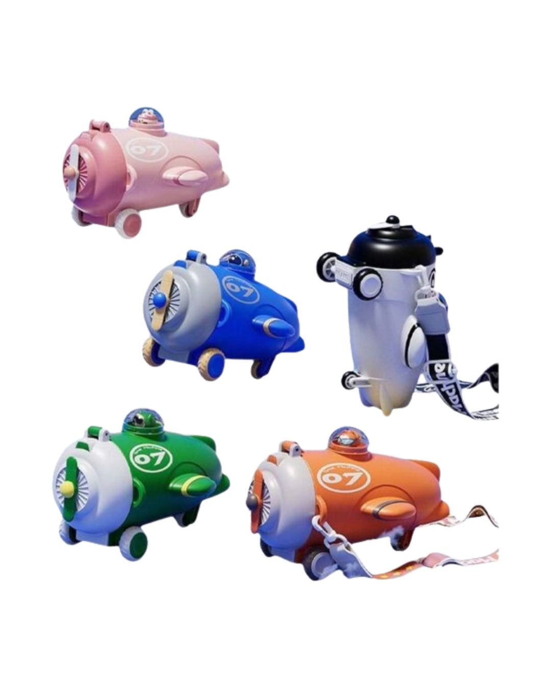 Airplane Cartoon Tritan Cup (Assorted)