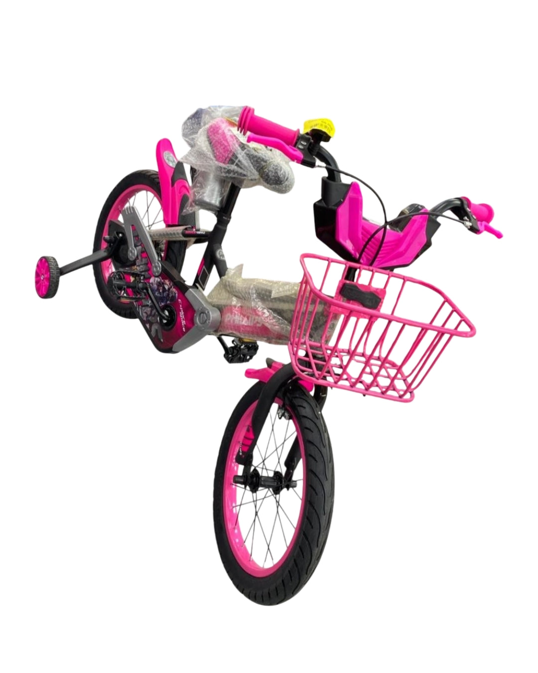 16-Inch Bicycle Fuchsia & Black