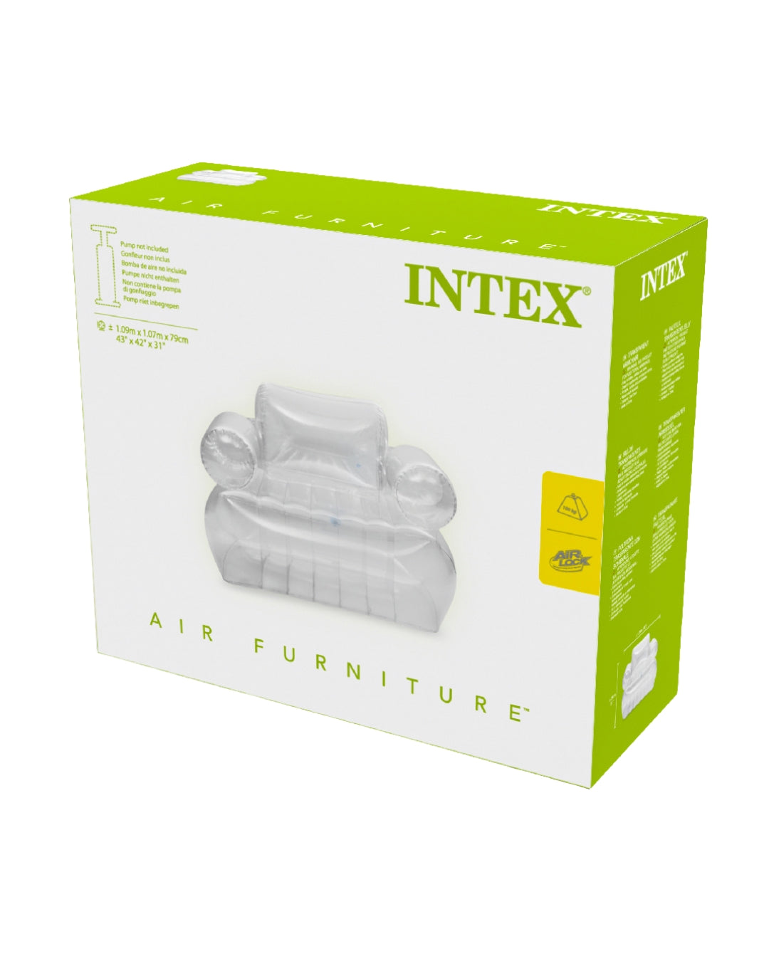 Intex Transparent Inflatable Armchair