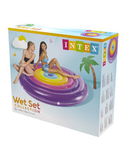 Intex Rainbow Fiesta Island Pool Float 201 x 196 x 109cm