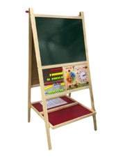 Wooden Double-Sided Easel with Abacus – 73.5cm