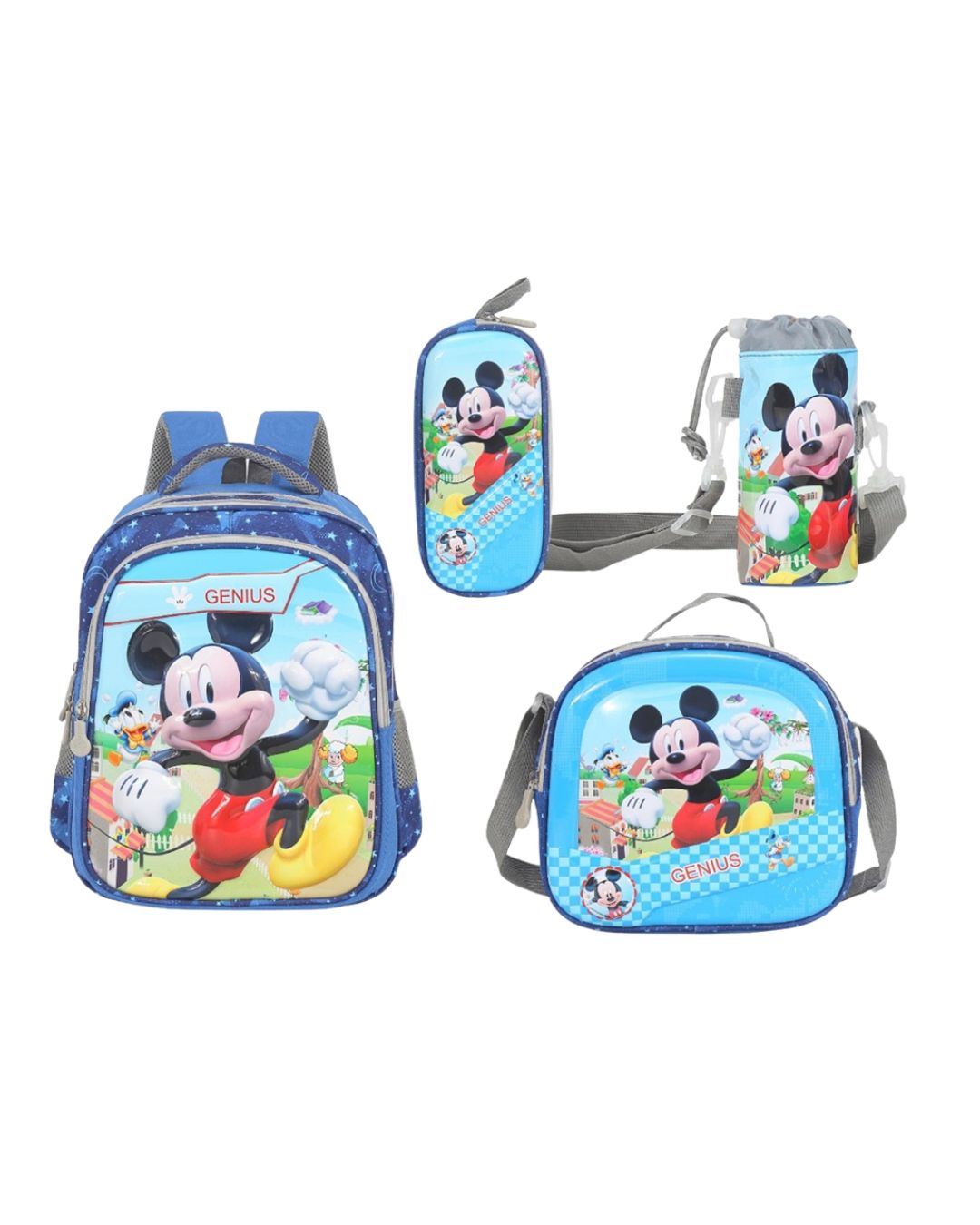 Genius Mickey Mouse 12 Inch School Bag Set