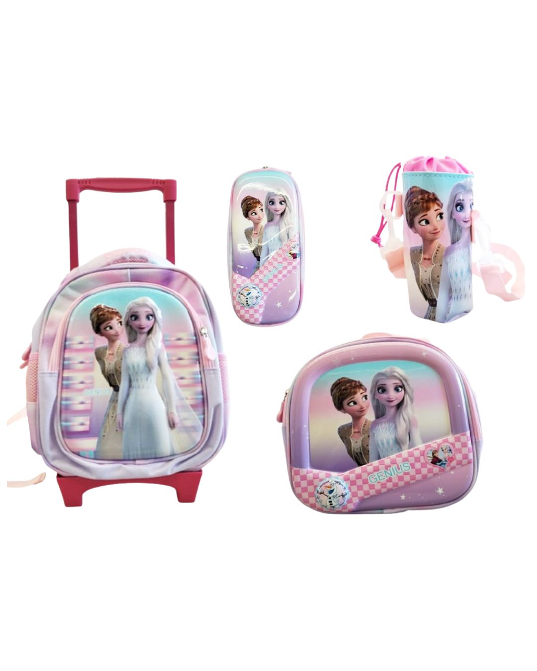 Disney Frozen 5-Piece 12 Inch Trolley Backpack Set