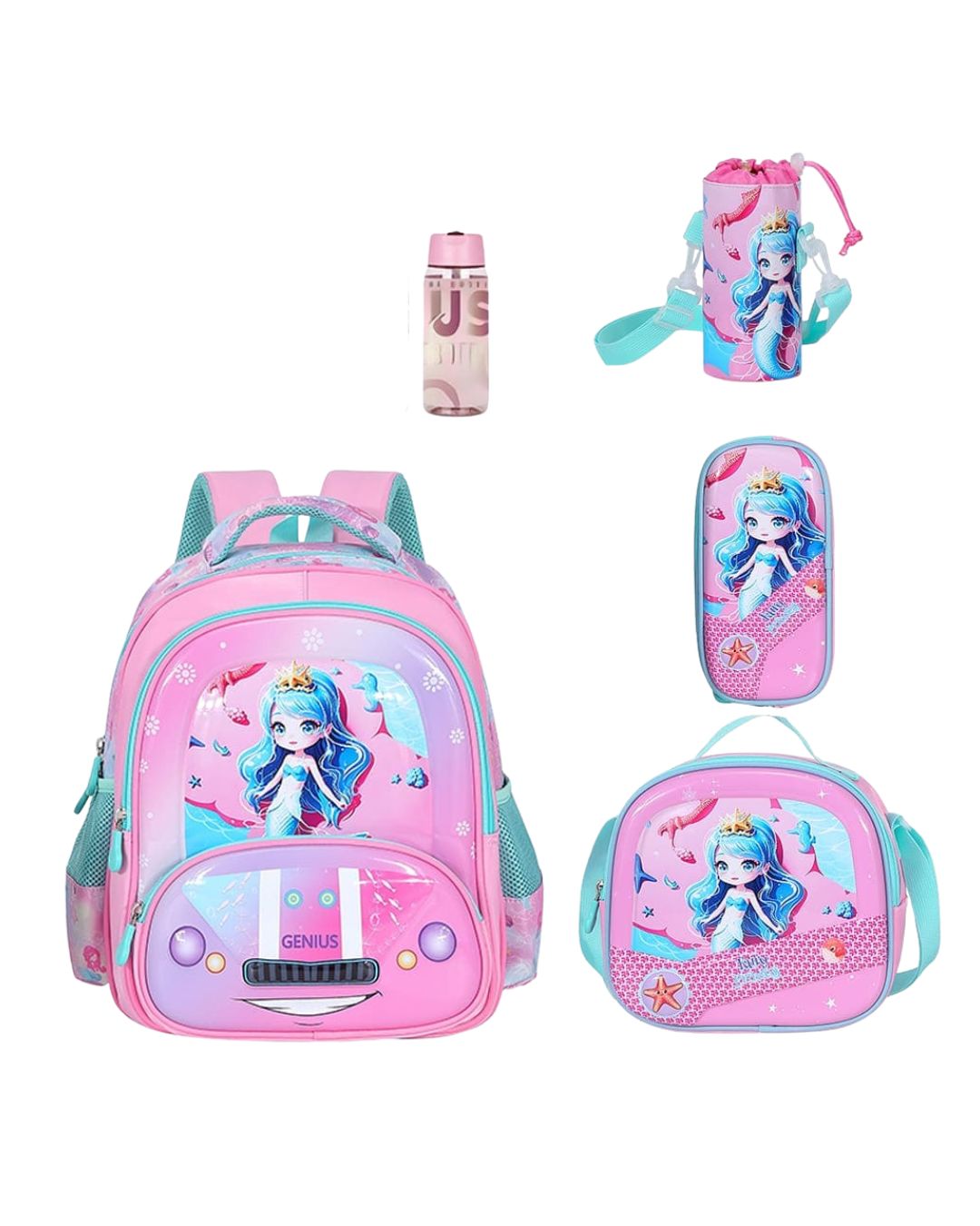 Genius 12-Inch 3D Mermaid School Set
