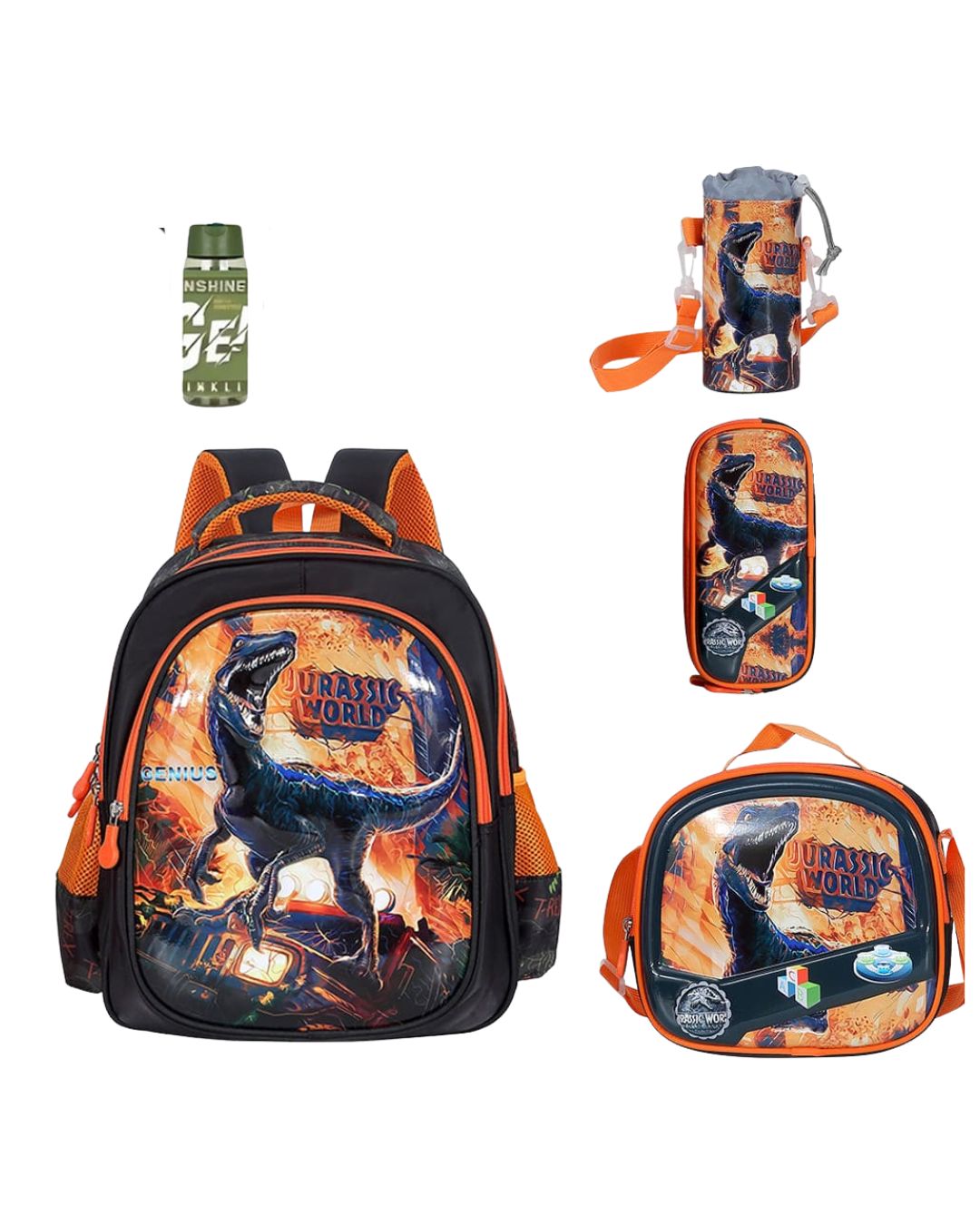 Genius 12-Inch 3D Dinosaur School Set