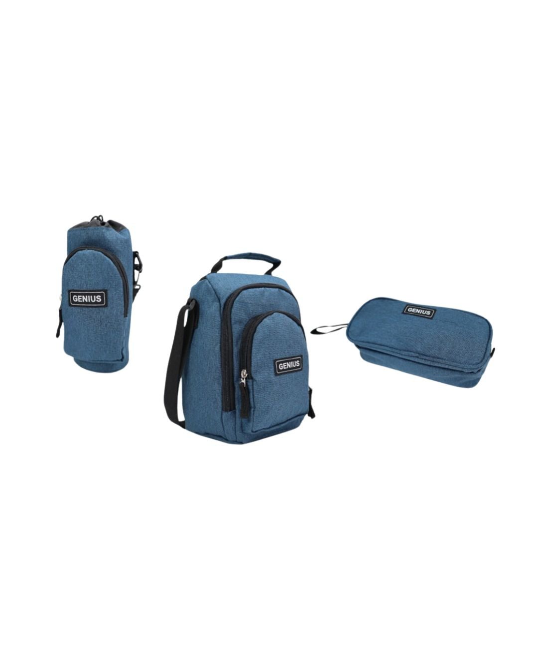 Genius Blue 16" School Bag Set