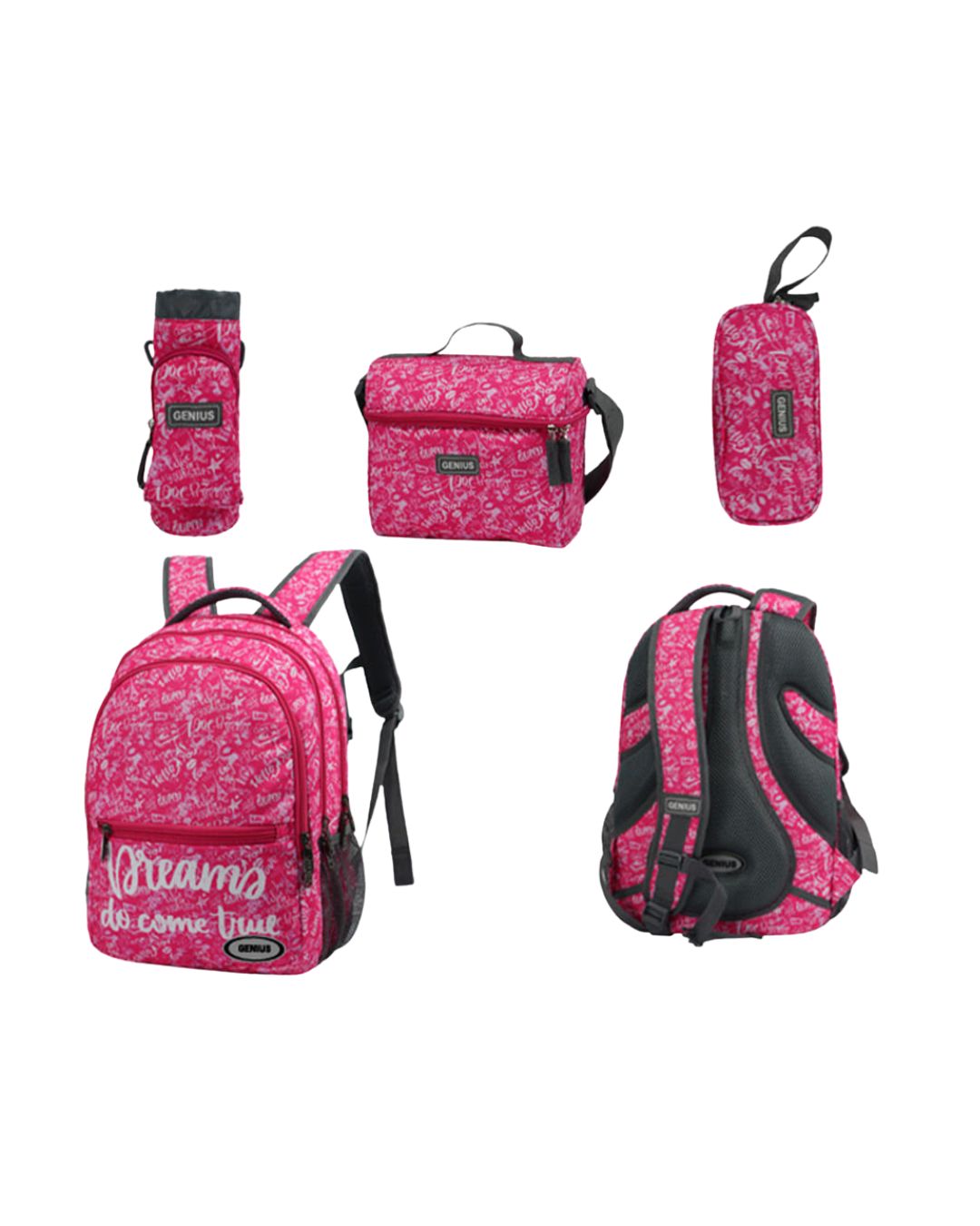 Genius 16" Dreams School Bag Set
