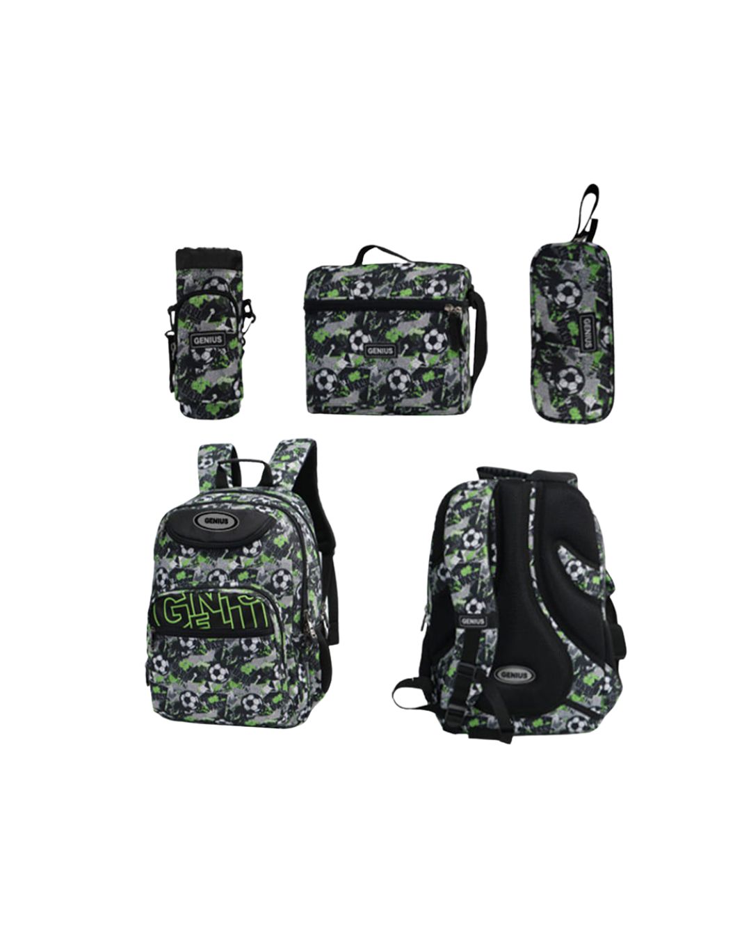 Genius 16" Soccer School Bag Set